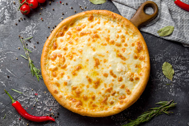 Four Cheese Pizza Image